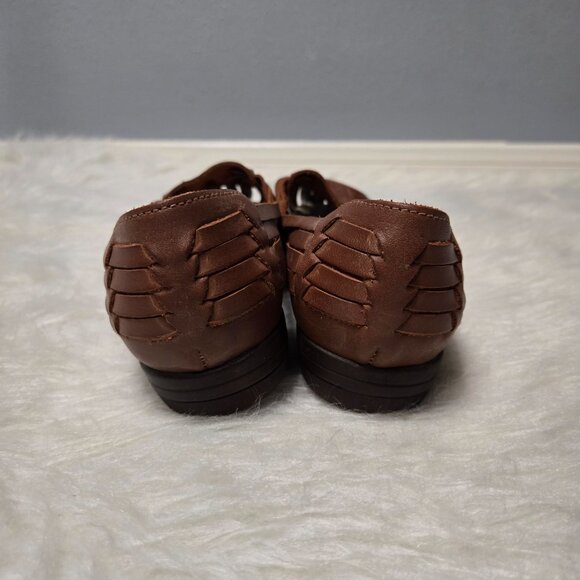 NWOT Softspots Women's Leather Sandals, Huarache, Trinidad, Rust, 10 - Picture 4 of 8